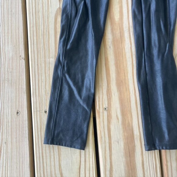 SPANX Faux Leather Black Legging Size Small - Picture 3 of 11